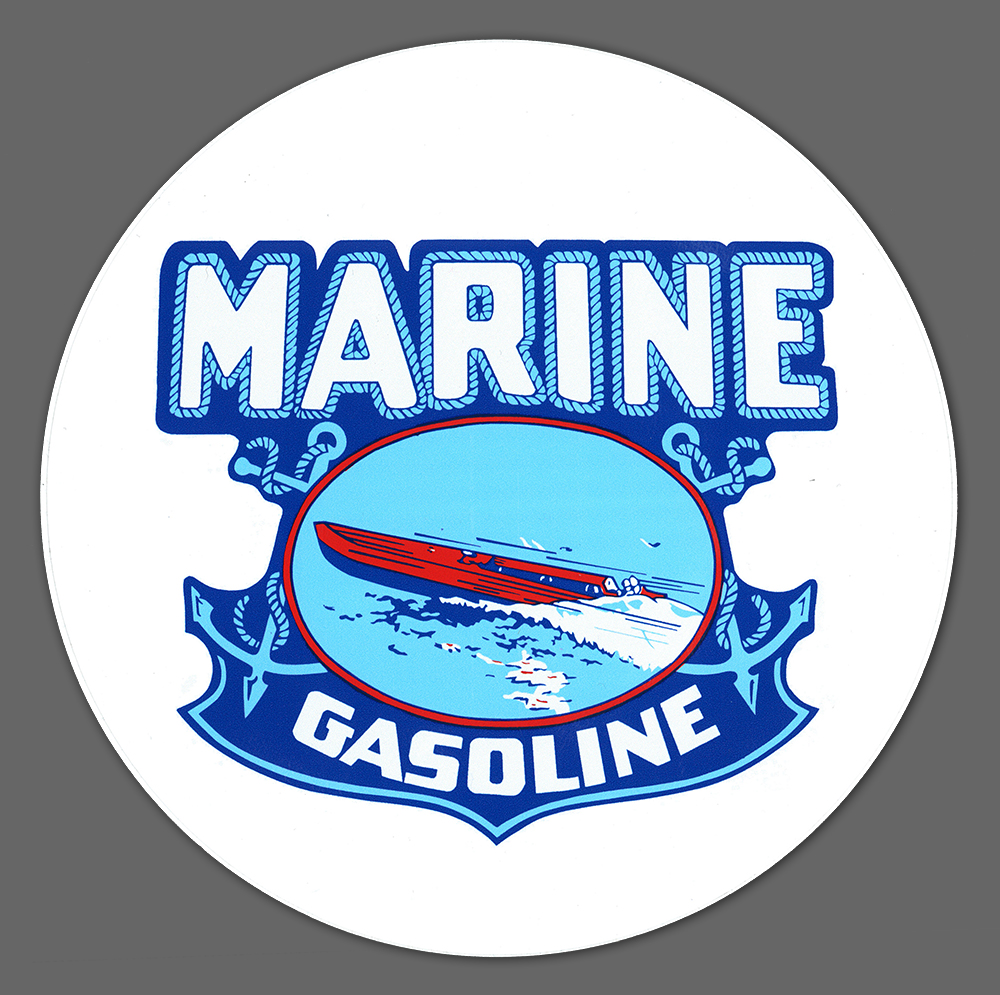 MARINE GASOLINE DECAL
