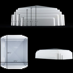 TOKHEIM 36A REPLACEMENT TOP MILK GLASS STYLE