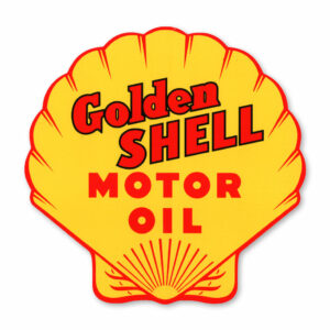 GOLDEN SHELL MOTOR OIL DECAL