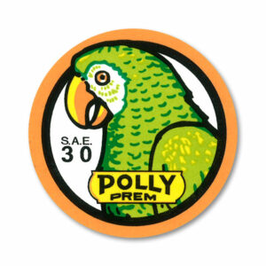 POLLY PREM MOTOR OIL BOTTLE DECAL