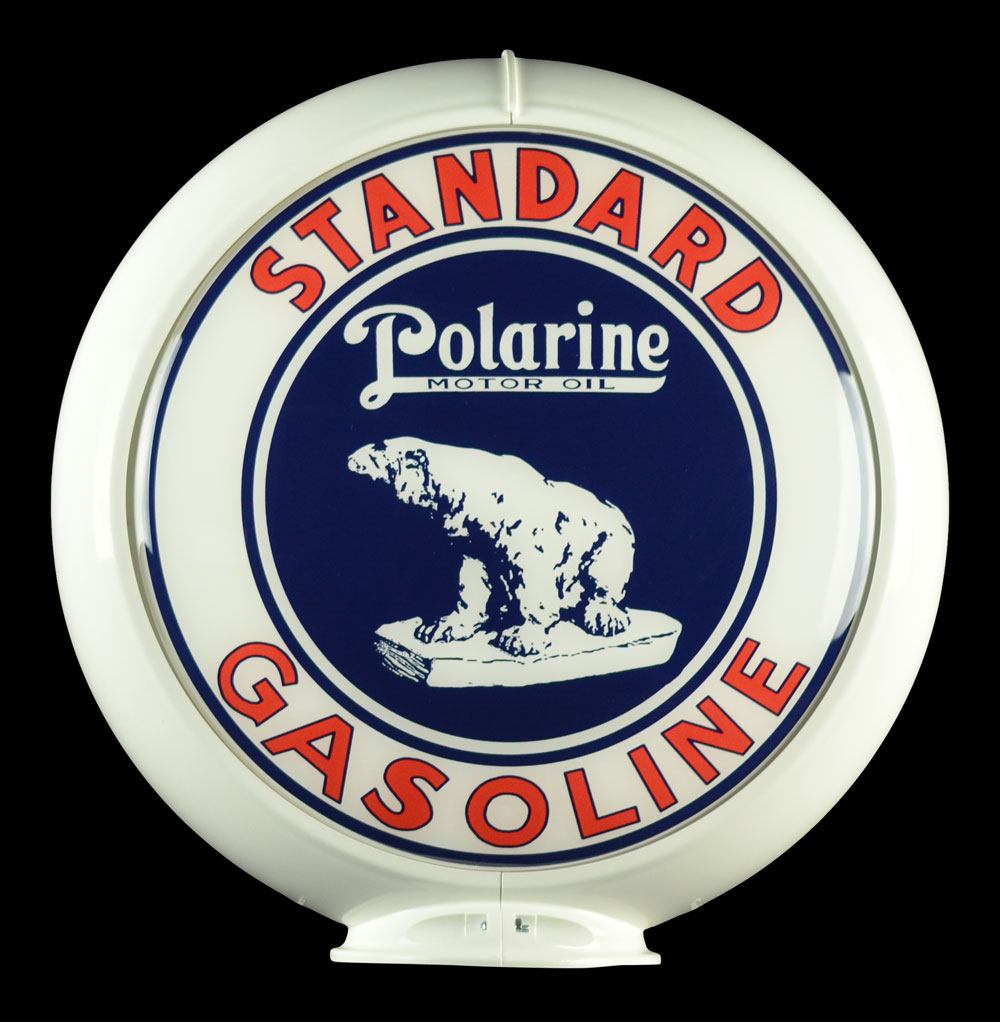 STANDARD POLARINE MOTOR OIL GLOBE
