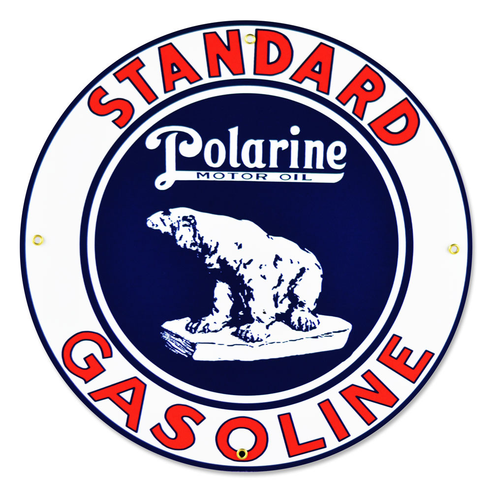 STANDARD POLARINE MOTOR OIL 12" SIGN