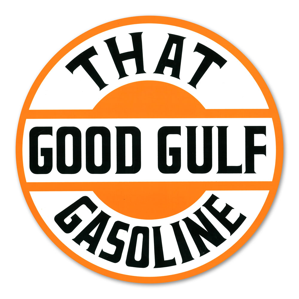 GULF "GOOD GULF" GASOLINE DECAL