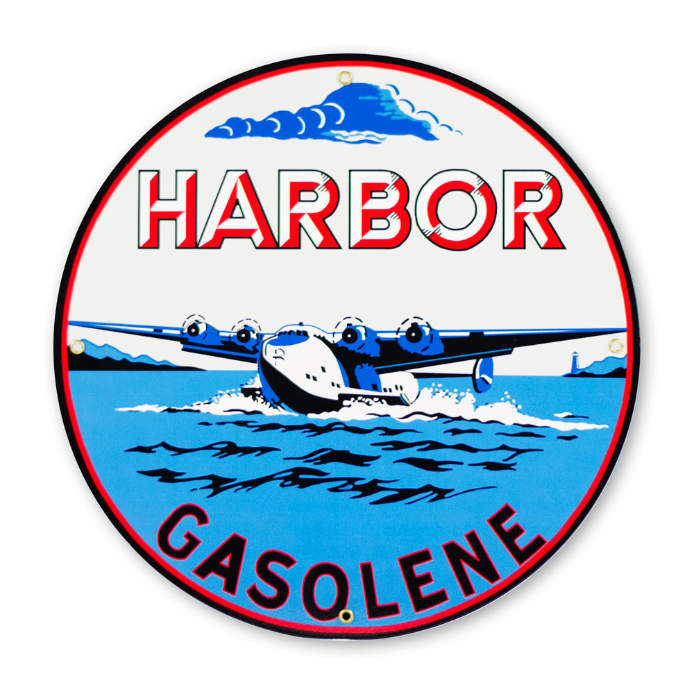 HARBOR GASOLENE 12" SIGN