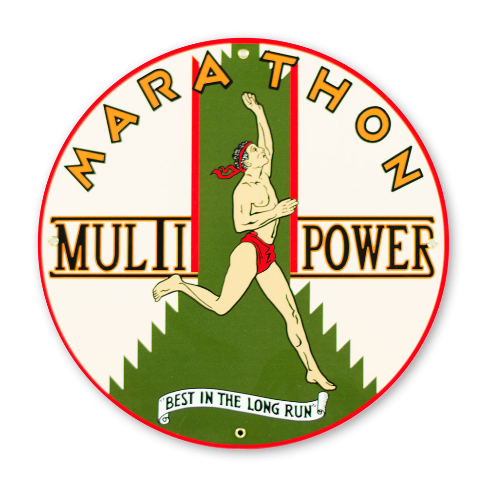 MARATHON MULTI-POWER 12" SIGN