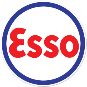 ESSO BLOCK ROUND DECAL