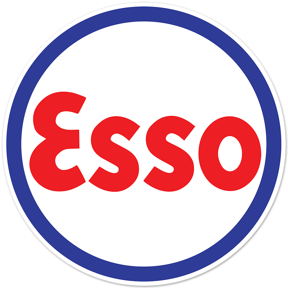ESSO BLOCK ROUND DECAL