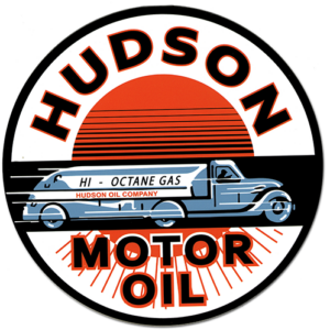 HUDSON MOTOR OIL SIGN