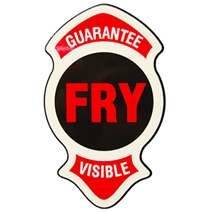 FRY GUARANTEE VISIBLE DECAL