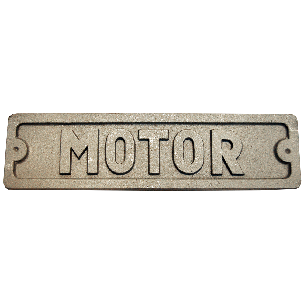 MOTOR PLACARD