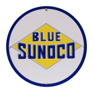 Blue Sunoco White Outline