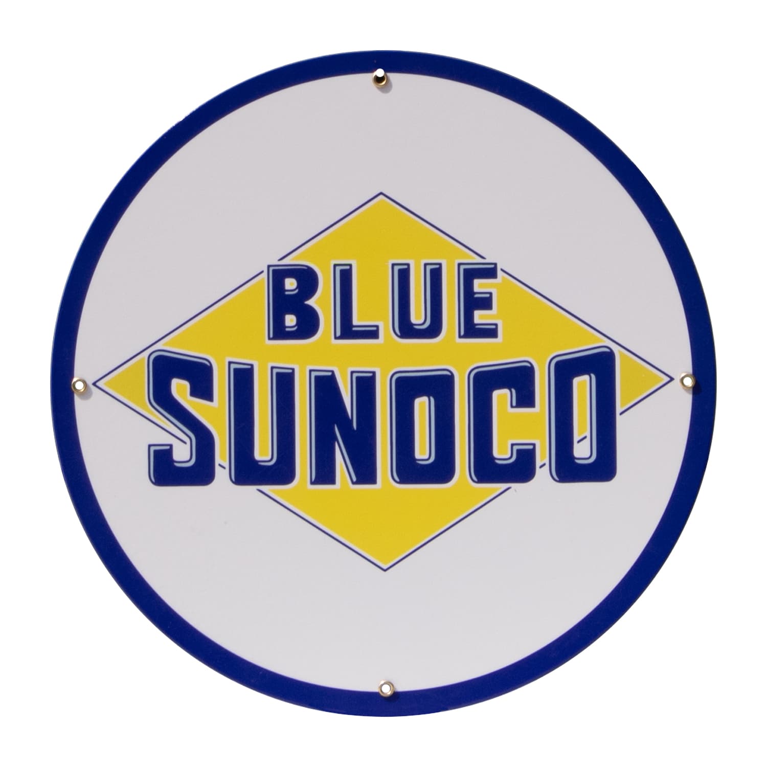 Blue Sunoco White Outline